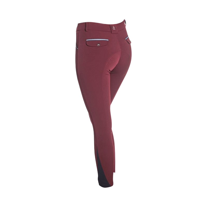 Flags & Cup - Pantalon d'équitation fille Cayenne bordeaux | - Ohlala