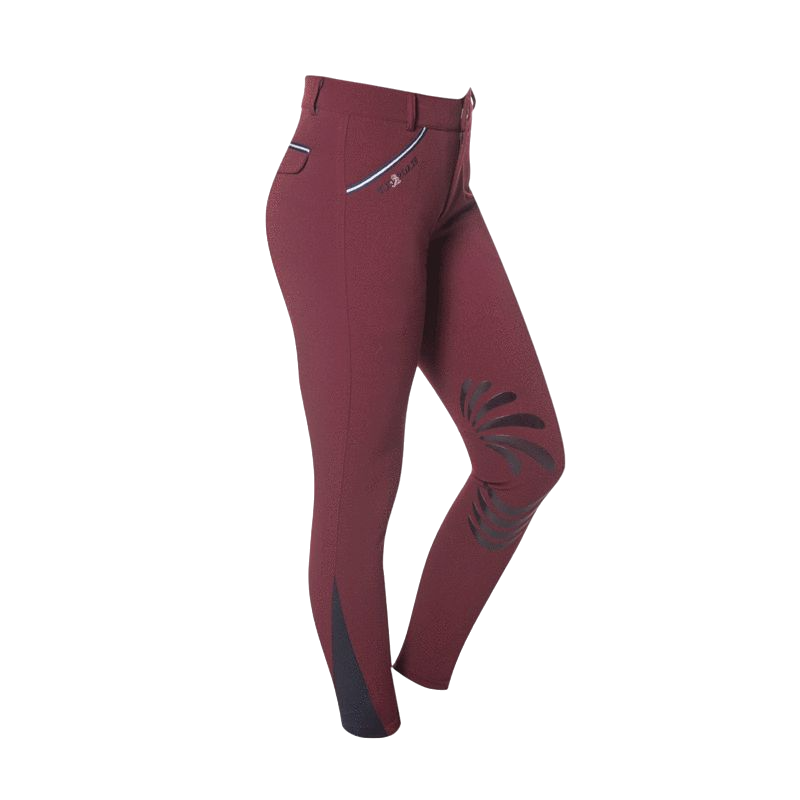 Flags & Cup - Pantalon d'équitation fille Cayenne bordeaux | - Ohlala