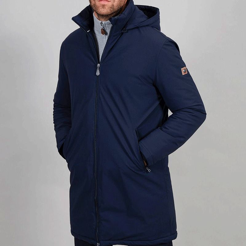 Harcour - Parka longue homme Robertol marine | - Ohlala