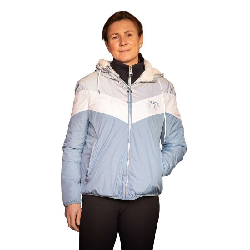 Pénélope Store - Lecciblock hooded jacket, artic blue