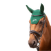 Pénélope - Cotton dark green horse ear bonnet | - Ohlala