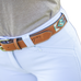 Pénélope - Pearl Cognac/Turquoise Belt | - Ohlala