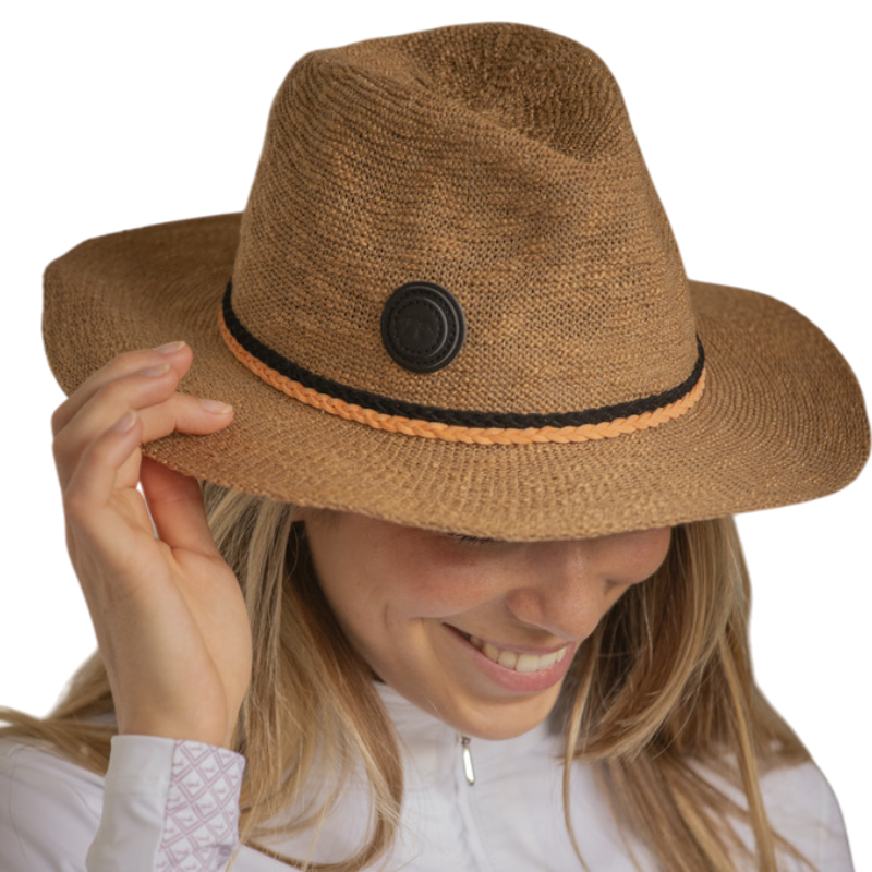 Pénélope - Camel Raffia Hat 