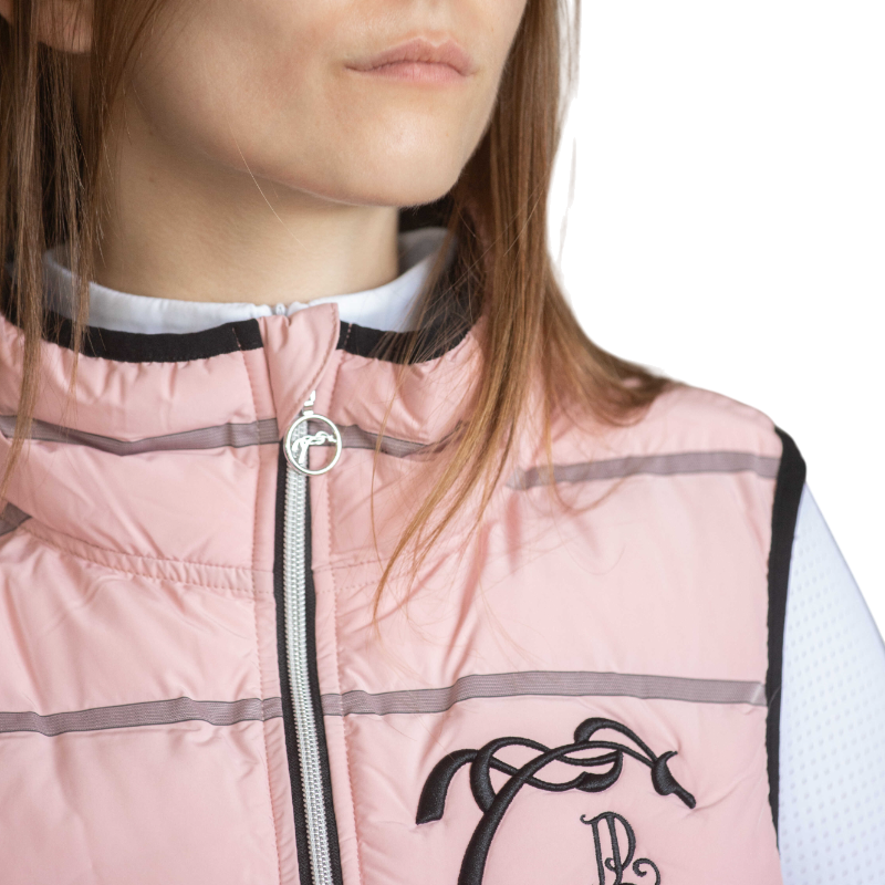Pénélope - Piumino senza maniche donna Anouck rosa cipria | - Ohlala