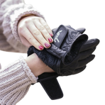 Pénélope - Riding gloves Lyoni black | - Ohlala
