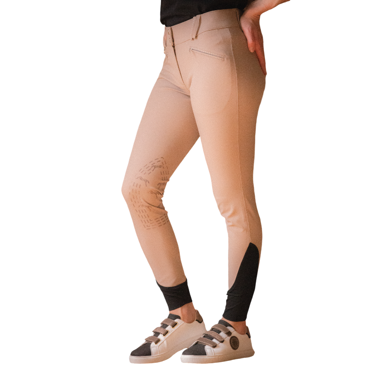 Pénélope Store - Women's Rocky taupe mid-rise riding pants