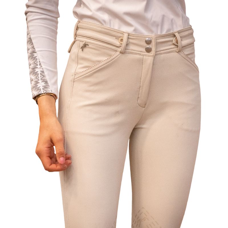 Pénélope Store - Point Sellier cream women's riding pants 