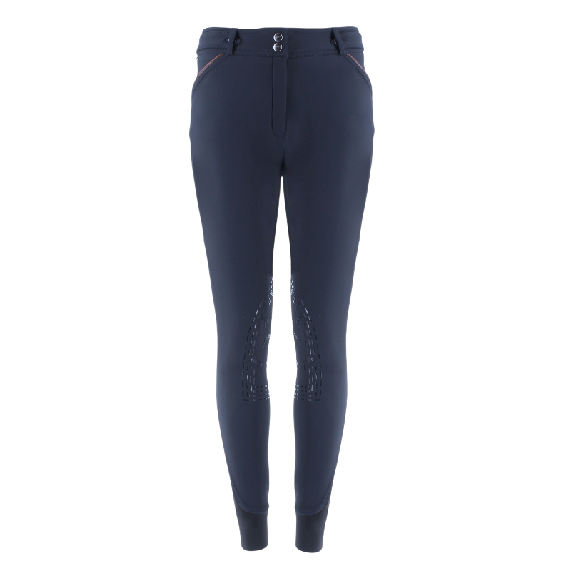 Pénélope - Pantalon d'équitation fille point sellier marine