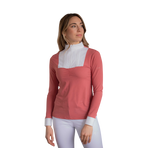 Pénélope - Wedstrijdpolo lange mouwen dames Florence terracotta | - Ohlala