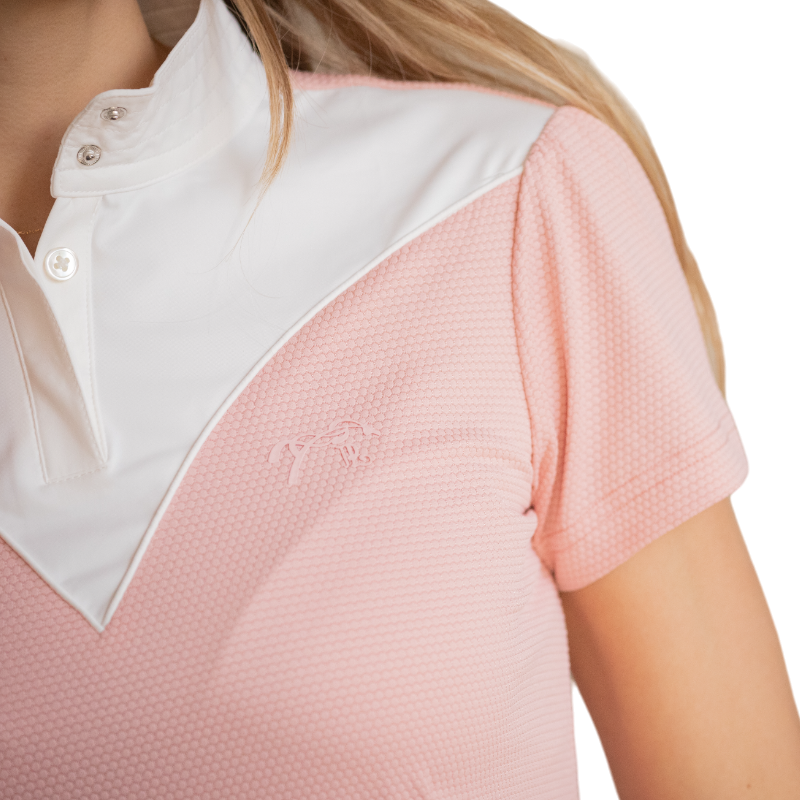 Pénélope - Women's short-sleeve competition polo Las Honey rose 