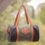 Pénélope - Borsa Canvas Bowl verde/nero | - Ohlala