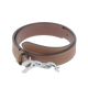 Pénélope - Ceinture femme Signature cognac/ argent | - Ohlala
