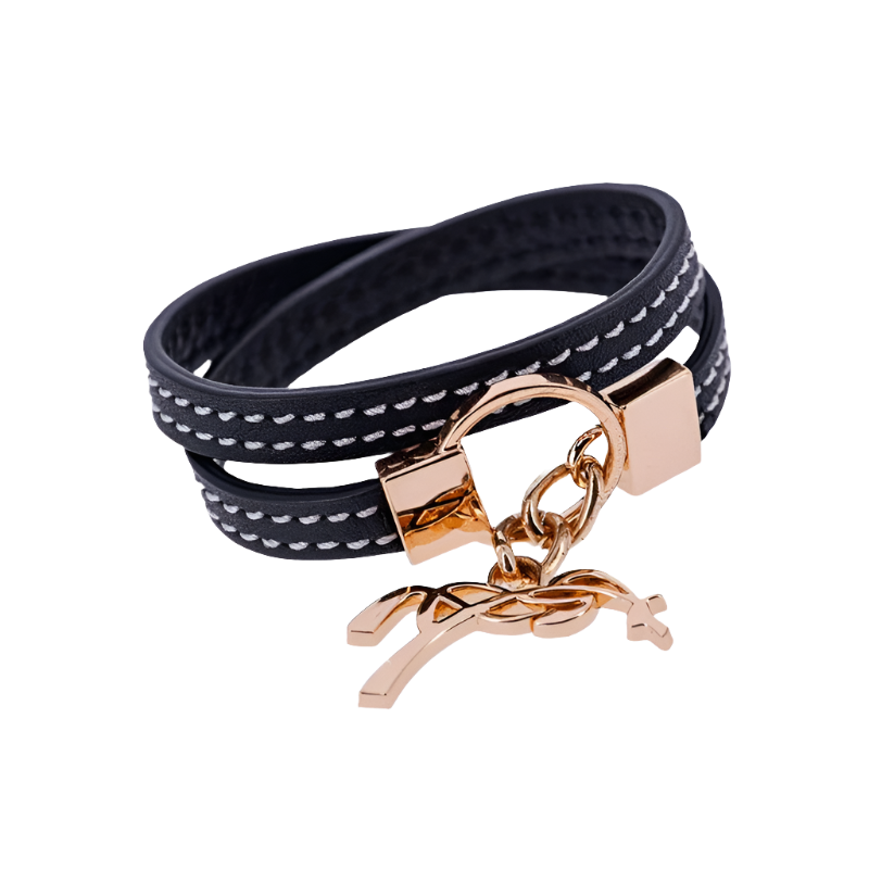 Pénélope - Bracelet Signature noir