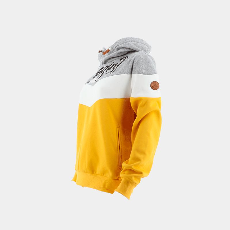 Pénélope Store - Sweat Artemis jaune/ blanc/ gris | - Ohlala