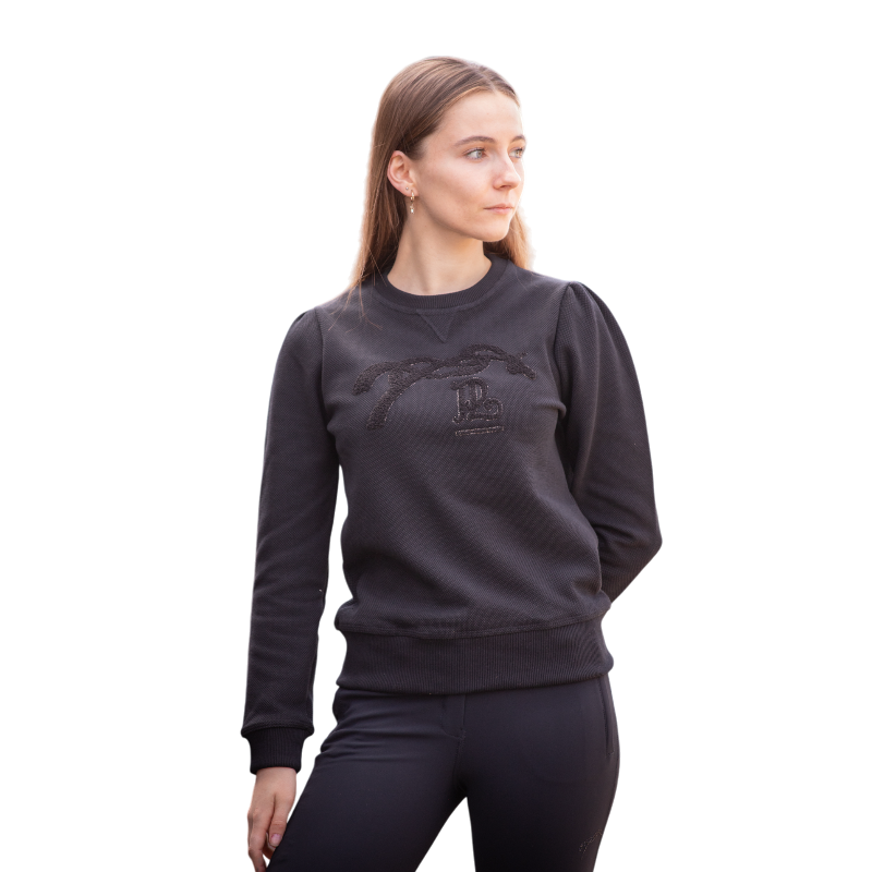 Pénélope - Sweat manches longues Clotilde noir