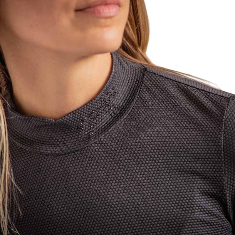 Pénélope - T-shirt manches longues femme Tutty noir | - Ohlala