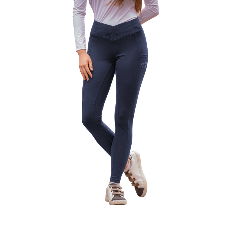 Pénélope - Legging d'équitation femme Anaé marine | - Ohlala