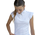 Pénélope - Seville sand women's short-sleeve competition polo | - Ohlala