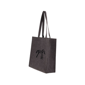 Pénélope Store - Gray/black felt bag
