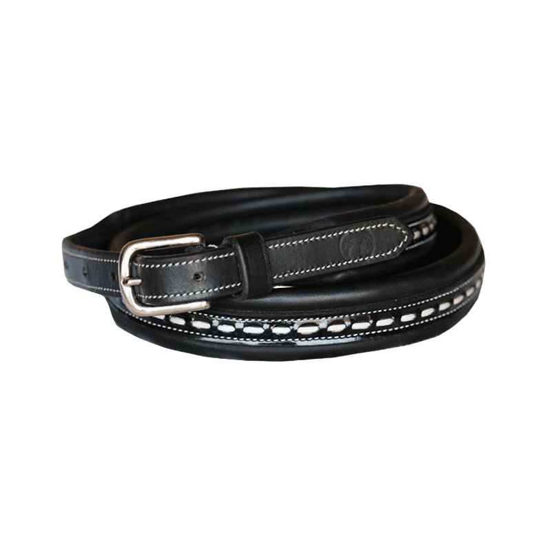 Pénélope Store - Black saddle stitch belt