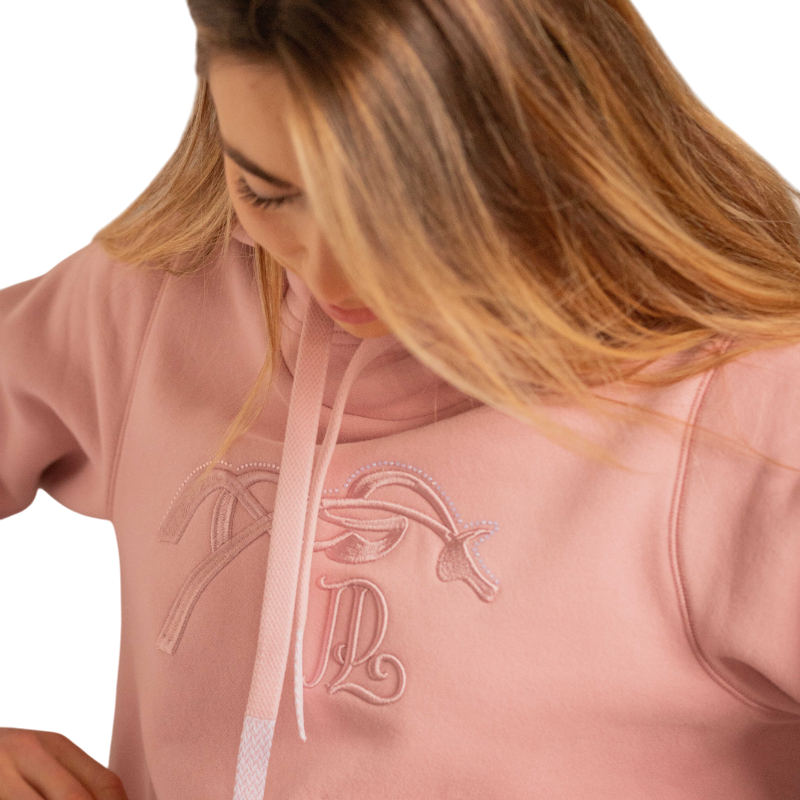 Pénélope - Sweat à capuche femme Polly rose | - Ohlala