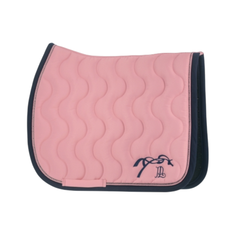Pénélope - Tapis de selle Diamant rose pâle/ marine | - Ohlala