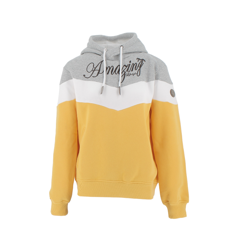 Pénélope - Sweat Artémis jaune/ blanc/ gris