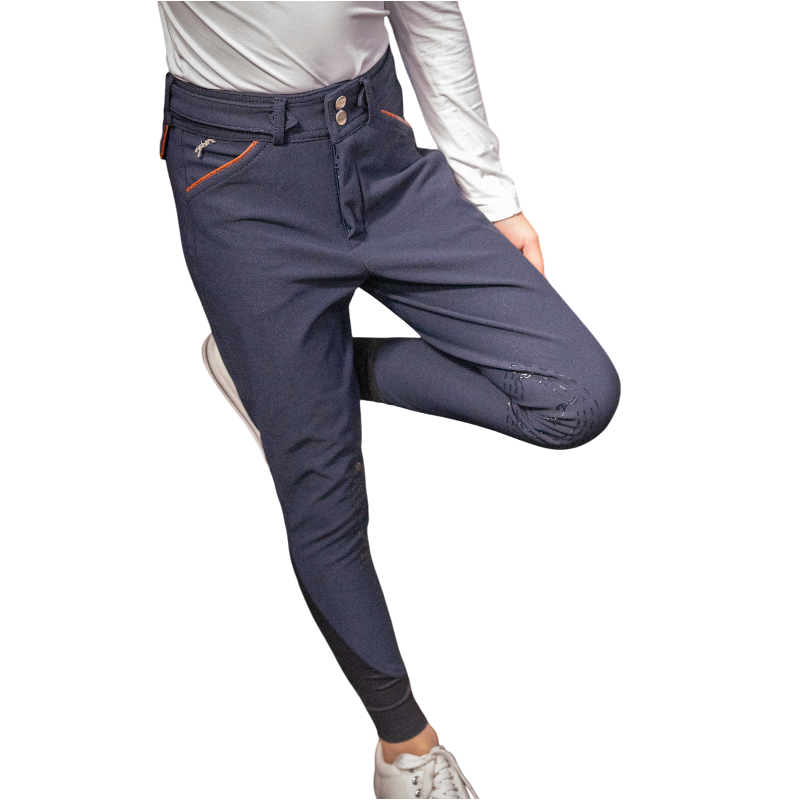 Pénélope - Pantalon d'équitation fille Point Sellier myrtille
