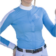 Pénélope - Chemise de concours manches longues femme Showshirt bleu artic | - Ohlala