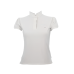 Pénélope - Madrid short-sleeve competition polo white/grey | - Ohlala