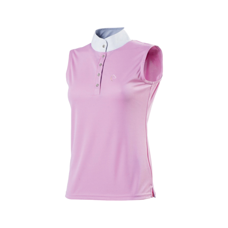 Equithème - Sleeveless Mesh Polo Shirt Pink