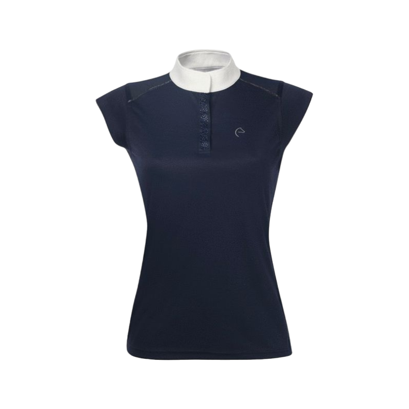 Equithème - Brussels navy short-sleeved competition polo shirt