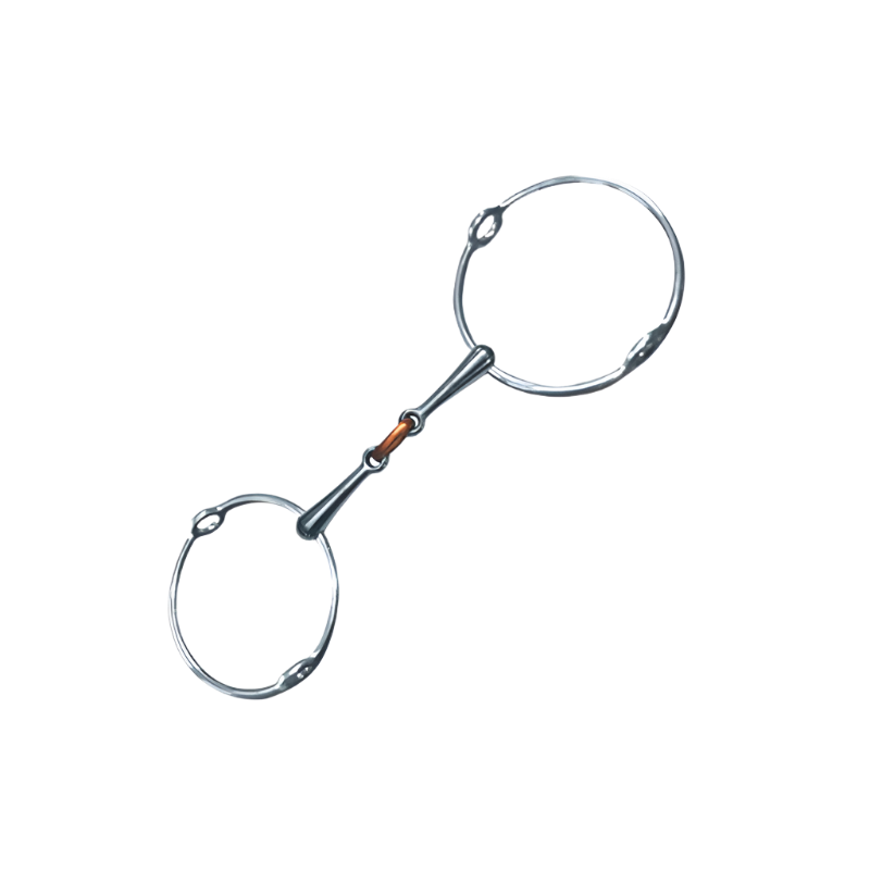 Privilège Equitation - Lifting bit, large double-jointed rings