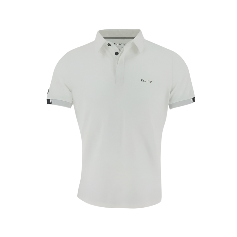 Pro Series - White Kentin men's short-sleeved polo shirt