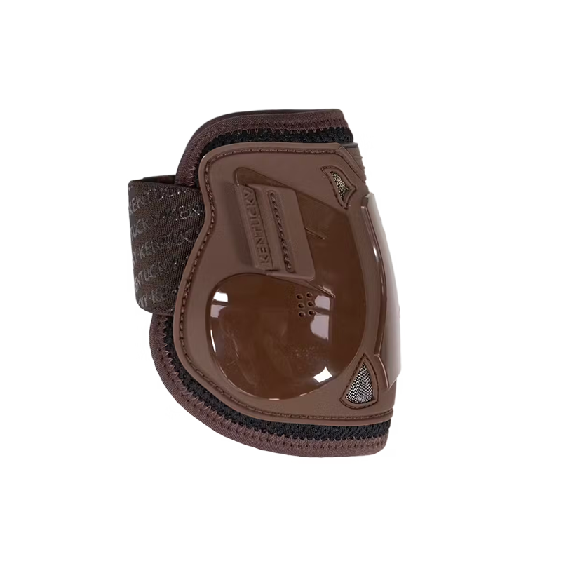 Kentucky Horsewear - Protège boulets Air Velcro marron | - Ohlala