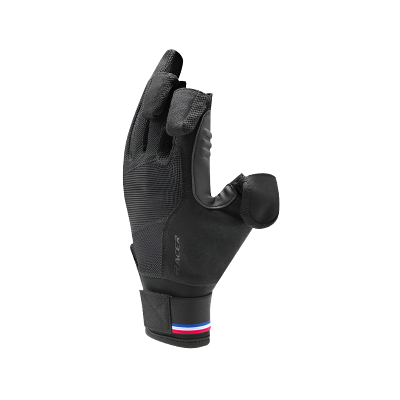 Racer - Gants d'équitation amovible Dévotion noir