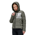 RG Italy - Doudoune manches longues femme Hooded Puffer vert kaki | - Ohlala