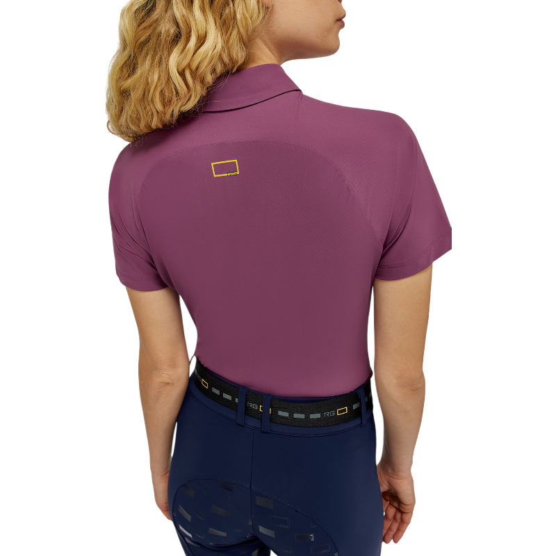 RG Italy - Women's short-sleeve technical polo Training Zip purple | - Ohlala