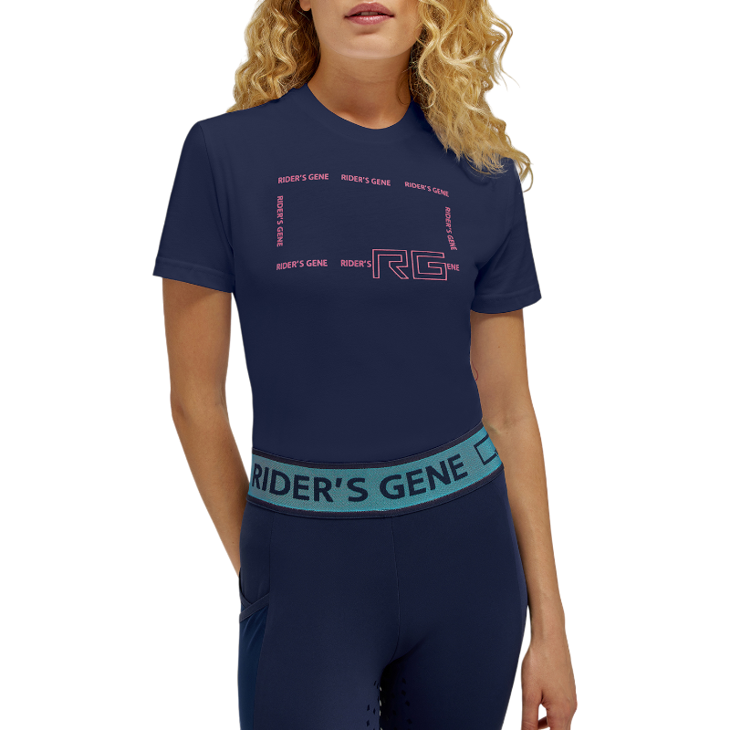 RG Italy - Damen Kurzarm-T-Shirt RG Cotton marine | - Ohlala