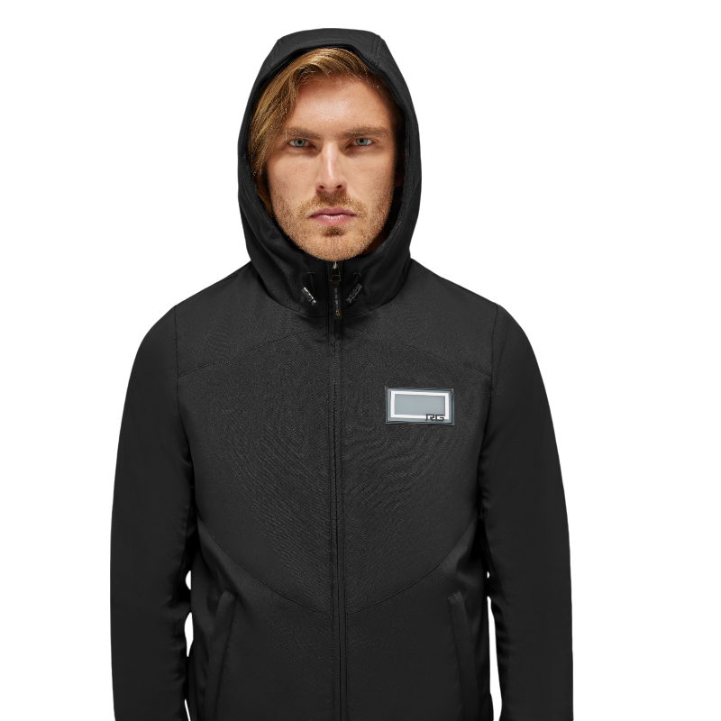RG Italy - Giacca a maniche lunghe uomo RG Hooded Softshell nero | - Ohlala