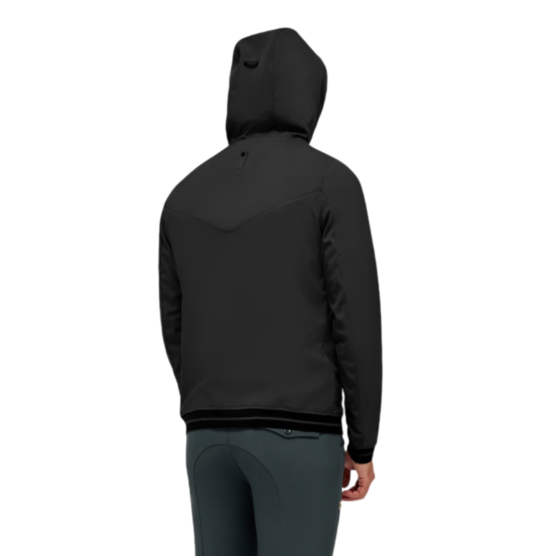 RG Italy - Giacca maniche lunghe uomo RG Hooded Softshell nera | - Ohlala