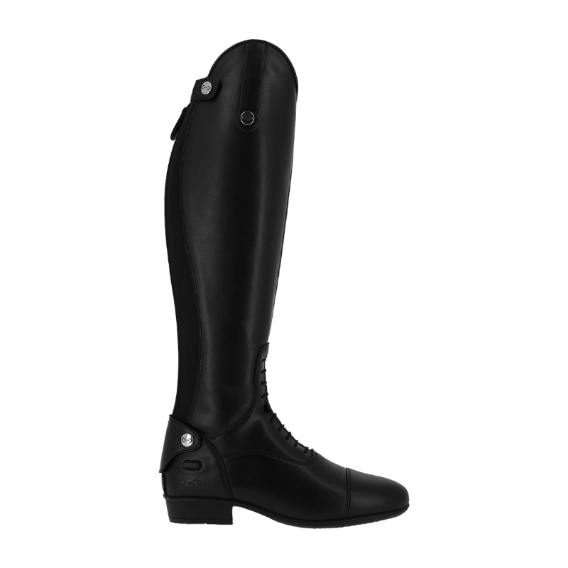 Riding World - Bottes d'équitation synthétiques à lacets noir