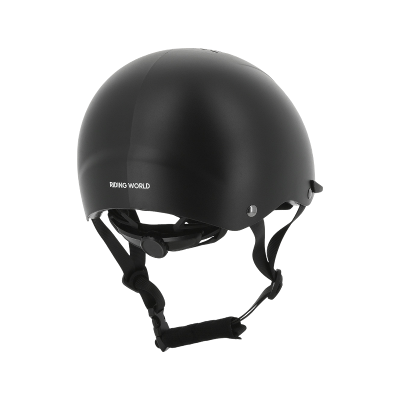 Riding World - Casque d'équitation Windy noir mat
