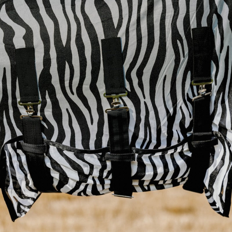 Riding World - Zebra belly mesh fly shirt 