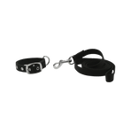 Riding World - Oscar dog collar and leash set in black | - Ohlala
