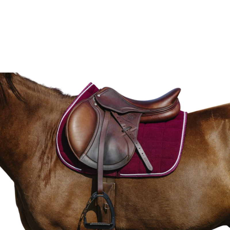 Riding World - saddle pad Burgundy corduroy 