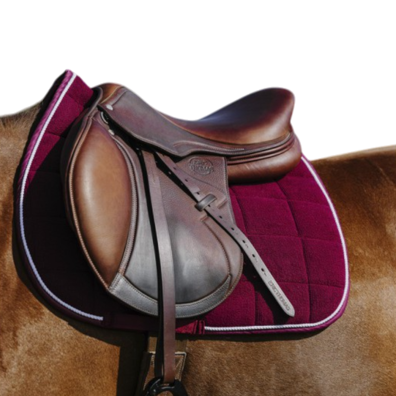 Riding World - saddle pad Burgundy corduroy 