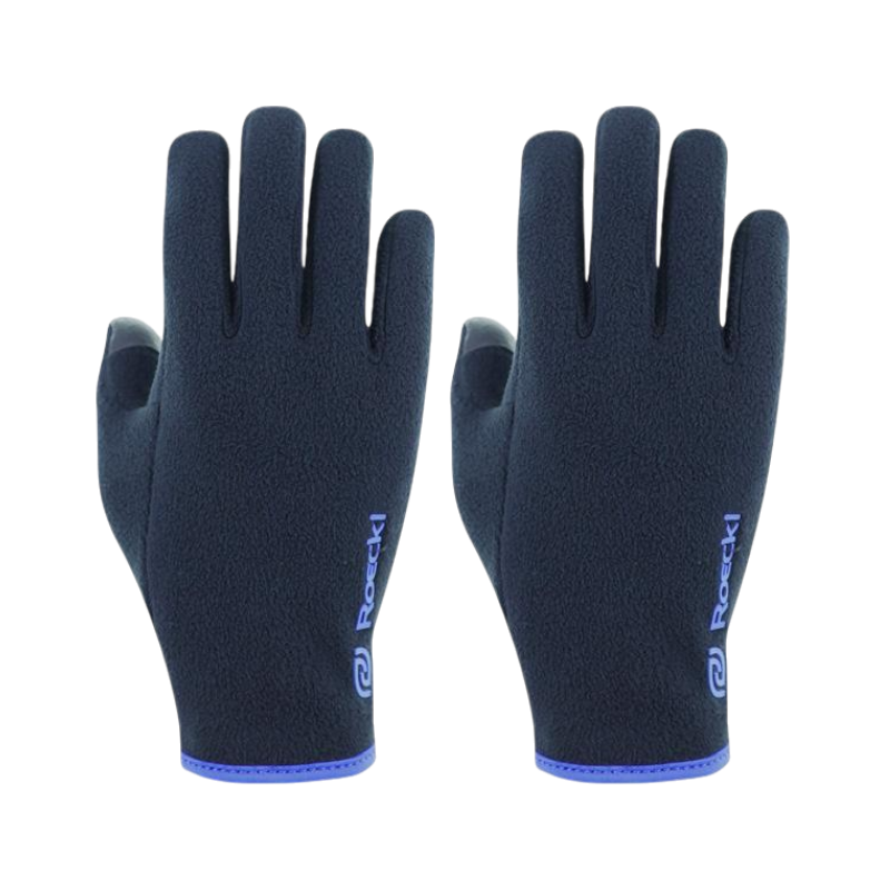 Roeckl - Gants enfant Noville Junior noir/ bleu