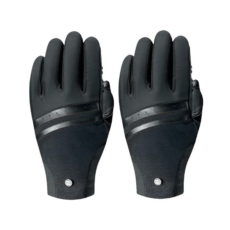 Racer - Creation black riding gloves