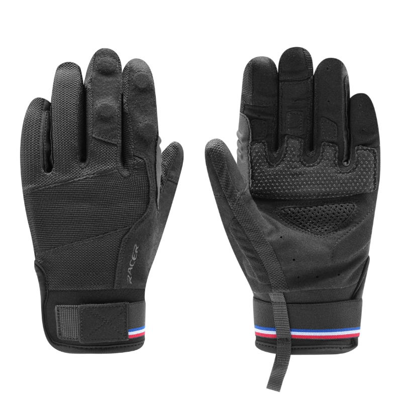 Racer - Devotion removable riding gloves black